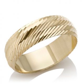 Technibond® Diamond Cut Swirl Design Band Ring