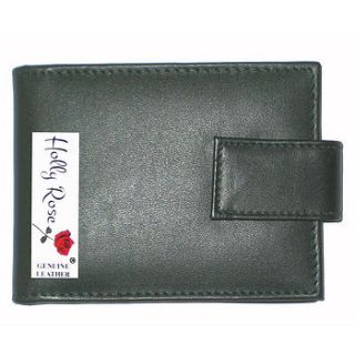 unisex leather card holder over  by holly rose