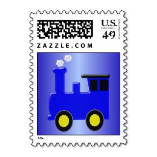 Blue Train Small Postage Stamps