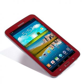 Samsung 7” Galaxy Tab 3 Garnet Red Edition with Folio Case, 8GB microSD C