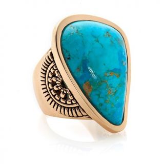 Bronze Abstract Gemstone Ring