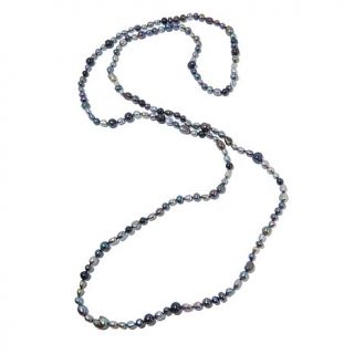 4 10mm Endless Cultured Freshwater Pearl "Peacock" 62" Strand Necklace