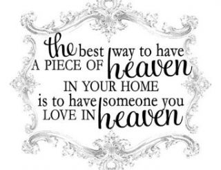 Jada Venia / Kindred Hearts   Inspirational Accent Lamp / Light Box Insert "The best way to have a piece of heaven" (9 3/4" x 7 1/2")   #1 239    