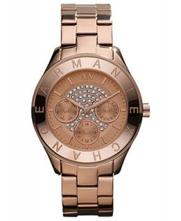 AX Armani Exchange Watch, Womens Rose Gold Tone Stainless Steel Bracelet 38mm AX5135   Watches   Jewelry & Watches