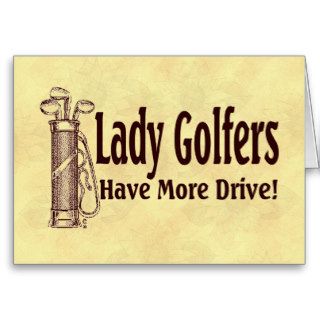 Lady Golfers Greeting Cards
