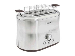Krups KH754 Silver Art Toaster Stainless Steel/Chrome/Wood