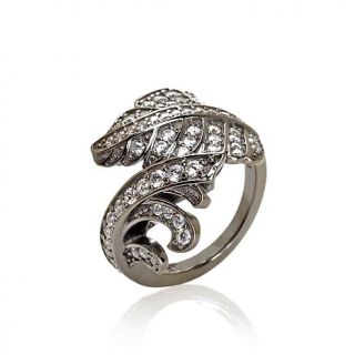 Jean Dousset .99ct Absolute™ Pavé "Feather" Bypass Ring