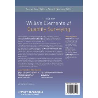 Willis's Elements of Quantity Surveying Sandra Lee, William Trench, Andrew Willis 9781444335002 Books