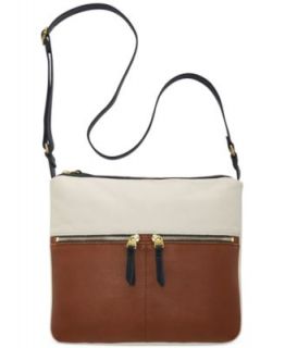 Fossil Erin Leather Small Top Zip Crossbody   Handbags & Accessories