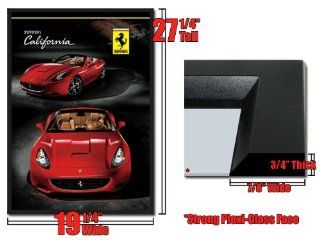Framed Ferrari California 3D Lenticular Poster Red   Prints