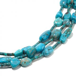 Jay King Graduated 3 Row Turquoise 17 1/4" Necklace