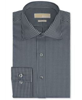 Michael Michael Kors Dress Shirt, Non Iron Raisin Stripe Long Sleeved Shirt   Dress Shirts   Men