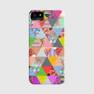 lost in triangles case for iphone by monde mosaic