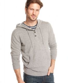 Club Room Sweater, Zip Front Hooded Cashmere Sweater   Sweaters   Men