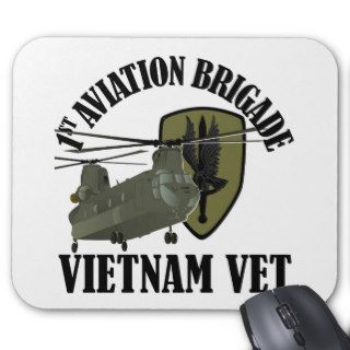 1st AVN BDE Vietnam CH 47 (Subdued) Mousepad