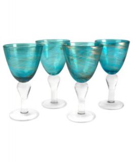 Artland Glassware, Set of 2 Animal Print Wine Glasses  