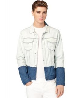 Calvin Klein Jeans Jacket, Denim Colorblock Jacket   Coats & Jackets   Men