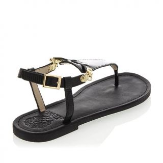 Vince Camuto "Itelli" Leather T Strap Thong Flat Sandal