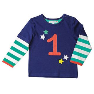 boys number one t shirt by olive&moss