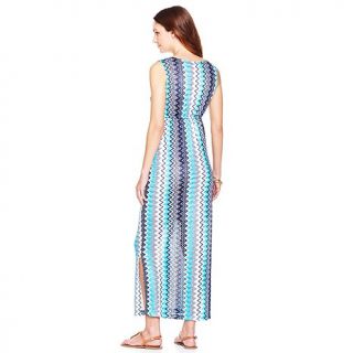 CSC® studio "Zesty Zigzag" Sleeveless Maxi Dress