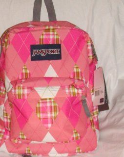 Jansport Superbreak Backpack Rosewater Pink Diamond Plaid  Other Products  