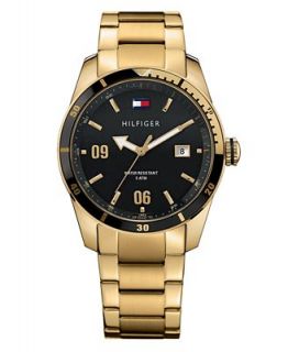 Tommy Hilfiger Watch, Mens Gold Plated Stainless Steel Bracelet 1790777   Watches   Jewelry & Watches