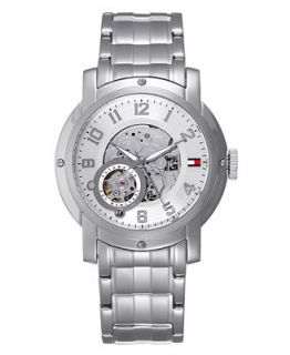 Tommy Hilfiger Watch, Mens Automatic Stainless Steel Bracelet 1710158   Watches   Jewelry & Watches