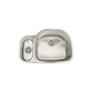 Artisan Sinks Premium Series 32 x 21.5 Double Bowl Big D Small