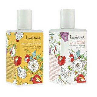 Love & Toast RICH Shampoo with Hibiscus & Honey for DRY HAIR and RICH Conditioner with Papaya Fruit & Honey for DRY HAIR   set of two 8 oz/236 ml bottles 