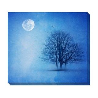 Lone Winter Tree Oversized Gallery Wrapped Canvas Canvas
