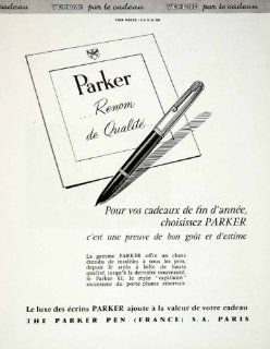 1957 Advertisement Parker 61 Pens Writing Utensil Luxury Brand Arrow Logo French   Original Print Ad  