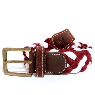 woven polo belt by zed & co