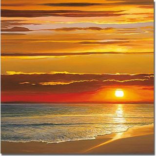 Sunset on the Sea Canvas Art by Dan Werner