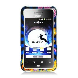 Eagle Cell PIZTEX500G2D170 Stylish Hard Snap On Protective Case for ZTE Score M/Score X500   Retail Packaging   Colorful Fireworks Cell Phones & Accessories