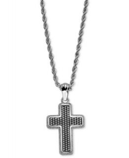 Mens Titanium Necklace, Cross Pendant   Necklaces   Jewelry & Watches
