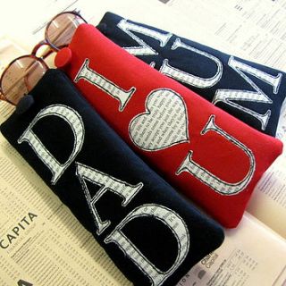 personalised small print glasses case by sew very english