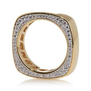 Victoria Wieck Absolute™ Square Band with Pavé Sides Ring