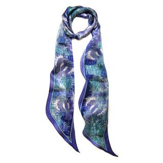 azure sky bird scarf by armitage design