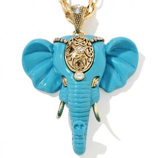 Real Collectibles by Adrienne® "Good Luck Elephant" Pendant with