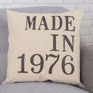 personalised 'made in' cushion by tillyanna