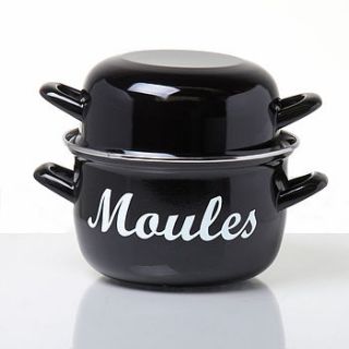 enamel mussel pot by whisk hampers