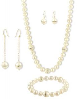 Pearl Jewelry Collection, Sterling Silver and 14k Gold Cultured Freshwater Pearl Jewelry Ensemble   Jewelry & Watches