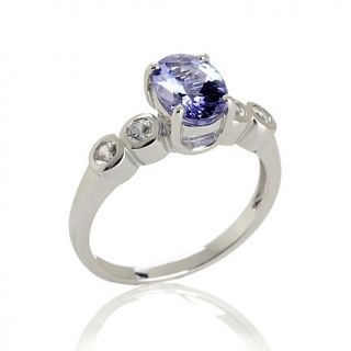 Rarities Fine Jewelry with Carol Brodie 1.5ct Tanzanite and White Zircon Sterl