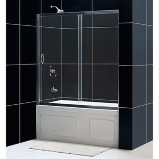 DreamLine Infinity 60x58 inch Clear Glass Sliding Bathtub Door DreamLine Shower Doors