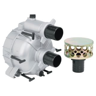 Powerhorse Full Trash Water Pump ONLY — For Threaded Shafts, 3in. Ports, 11,820 GPH  Semi Trash   Trash Replacement Pump Heads