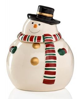 Gibson Holiday Winters Snowman Cookie Jar   Serveware   Dining & Entertaining