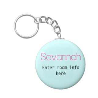 Savannah Name Tag ID Keychain