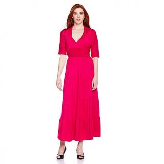 Antthony "Holly" Tiered Jersey Maxi with Shrug