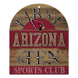 Arizona Cardinals NFL First and Ten Wood Sign