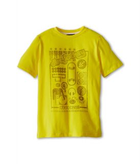 Roberto Cavalli Kids Boys S S Disc Jockey Tee Big Kids Yellow